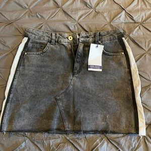 Zara washed out black skirt